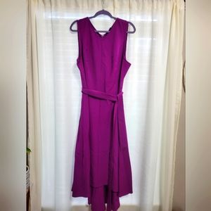 Lane Bryant, sleeveless dress, deep magenta solid, size 18